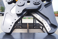 Cisaille hydraulique MONDE pour excavatrice avec moteur, double vérins puissants, coupe-métal pour poutres en I, acier rond, découpe de tôles d'acier