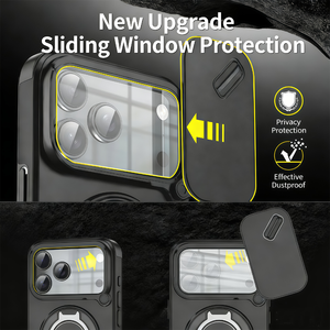 Étui de protection robuste et magnétique premium avec cache coulissant pour objectif d'appareil photo pour <span class=keywords><strong>iPhone</strong></span> 17 16 15 14 13 <span class=keywords><strong>Pro</strong></span> Max Plus - Product Image 2
