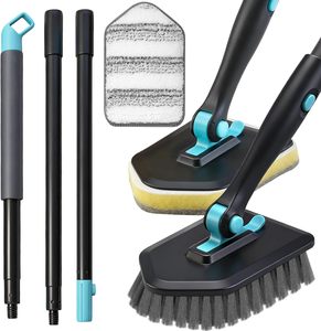 Multifunctional Scrub Brushes with Multi-angle Head, 0-90 Degree Locking Head for Effortless Tile and Corner Cleaning - Product Image 1