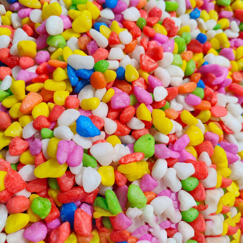 Colored Gravel and Pebbles Small Decorative