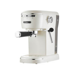 Machine à expresso Midea 1,8 L semi-automatique avec mousseur à lait, couleur blanc sel de mer - Product Image 1