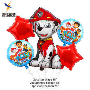Ensemble de 5 pièces sur le thème des pattes de chien, fournitures de fête <span class=keywords><strong>d</strong></span>'<span class=keywords><strong>anniversaire</strong></span>, <span class=keywords><strong>d</strong></span>écorations, ensemble de ballons à pattes de chien, vaisselle pour la <span class=keywords><strong>d</strong></span>écoration de fête <span class=keywords><strong>d</strong></span>'<span class=keywords><strong>anniversaire</strong></span> pour enfants - Product Image 3