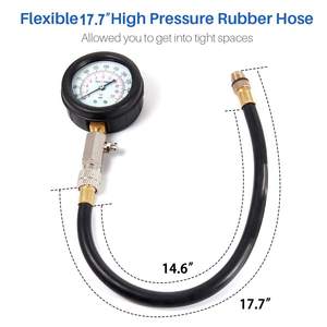 Juego de probador de compresión de fugas de cilindro, con adaptadores para manómetro de motor, precio de fábrica, 8 Uds. - Product Image 6