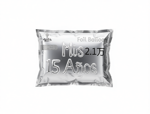 Globo de aluminio con forma de letra 15 años, decoración metálica para fiesta de cumpleaños para adolescentes, 3 piezas - Product Image 1