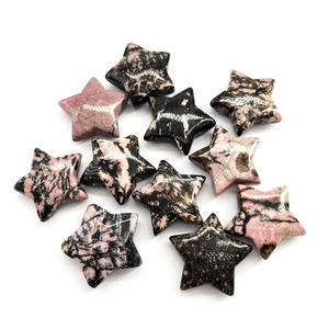 Stella di cristallo intagliato a mano stella ametsyt stella fiocco di neve stella, <span class=keywords><strong>Rhodonite</strong></span>, pizzo pazzo agata guarigione Chakra di pietra - Product Image 5