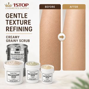 Gommage Corporel Vegan au Sel Marin Exfoliant Nettoyant en Profondeur, Élimine les Peaux Mortes, Nourrit la Peau, Éclaircissant aux Fruits, Blanchissant à l'Orange, Sans Étiquette - Product Image 1