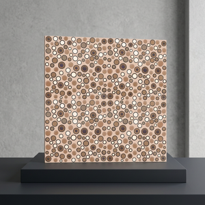 Embossed Punch Designer Ceramic Floor Tiles Glossy Glazed Rectified Surface Sizes 12x12 16x16 30x30 300x300mm for Senegal - Product Image 4