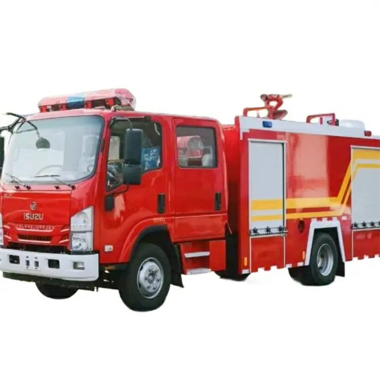 Isuzu 4x2 nhỏ 4000 lít nước bọt bột xe tăng chữa cháy xe tải để bán