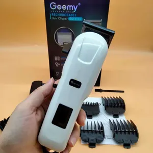 原装GEEMY GM6132专业可充电头发修剪器电动理发剪子适合黑发