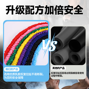Bande de résistance élastique Zhongxin avec poignées pour l'extension de la poitrine et l'ouverture du dos – Équipement de fitness à domicile pour étirements - Product Image 4