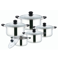 Meisite Casseroles en Acier Inoxydable Batteries de Cuisine Marmites & Faitouts Anti-adhésifs Soupières Sopa Palayok Ustensiles de Cuisine