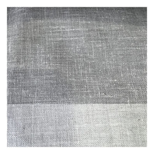 5888-030 Vente en gros à chaud Tissu de rideau en gaze de chiffon 100% polyester tissé aspect lin uni teint transparent <span class=keywords><strong>pour</strong></span> chambre à coucher - Product Image 3