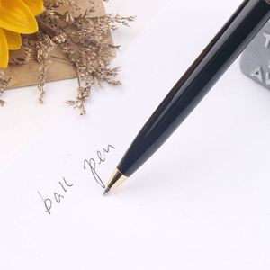 Stylo bille métallique en acier inoxydable Waterman Shell Inkless Messmer Sample Twist Hero plaqué or carbone - Product Image 2