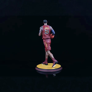 Balón de Baloncesto Realista de Primera Calidad de la Estrella del Baloncesto <span class=keywords><strong>LeBron</strong></span> James Cleveland # Figura de acción coleccionable de PVC de 23 cm - Product Image 3
