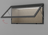 Lastronic Display Pakaian LED Ramah Lingkungan yang Dapat Disesuaikan dengan Ketebalan Panel 2mm Perakitan Mudah Model HT-003