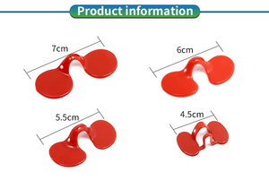 Gafas de plástico rojas para ojos de pollo de granja avícola, antipicaduras, para pollos de engorde, máscara ocular para pollos - Product Image 2
