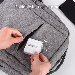 Adaptador USB Portátil de Carga Rápida PD QC3.0 de 51W con 4 Puertos, Cargador de Pared Rápido para iPhone, <span class=keywords><strong>Samsung</strong></span>, Tablet y Otros Dispositivos Electrónicos (EU, US, AU) - Product Image 3