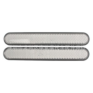 Bande réfléchissante pour moto Moshark, rouge cendré, jaune, blanc, forme ovale, pour améliorer la sécurité du vélo - Product Image 1