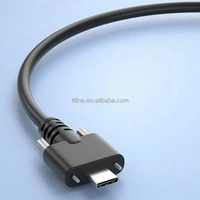 Cable USB Tipo C con Panel de Bloqueo de Rosca, Conductor de Cobre Puro, Carga Rápida para Cámara y Computadora, Precio de Fábrica