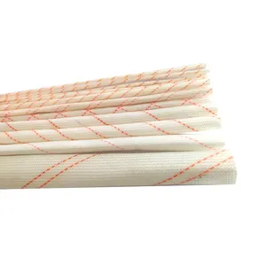 Chinese supplier pvc insulating sleeves flexible 2715 good insulation pvc coating fiberglass sleeve