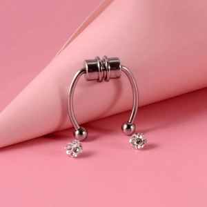 Anillo Magnético para la <span class=keywords><strong>Nariz</strong></span> de Acero Inoxidable, Anillo de Herradura, <span class=keywords><strong>Clip</strong></span> Nasal, Aro Magnético para la <span class=keywords><strong>Nariz</strong></span> Sin Perforación, Piercing Magnético para la <span class=keywords><strong>Nariz</strong></span> - Product Image 2
