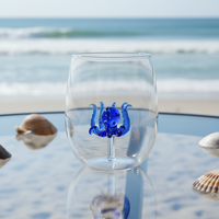 Verre à shot créatif en forme de pieuvre 3D, design moderne, haute qualité, transparent, réutilisable, 300 ml, passe au lave-vaisselle, pour fêtes, bars, restaurants