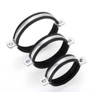 Penjepit Karet pipa dukungan braket tali Pipa logam tugas berat Mount galvanis pipa braket - Product Image 1
