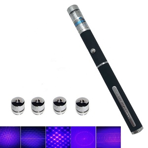 5 in1 Tragbarer Laser Grün Rot Laserlicht 405nm Violett Lila Laserpointer für Katzen Spielzeug spielen