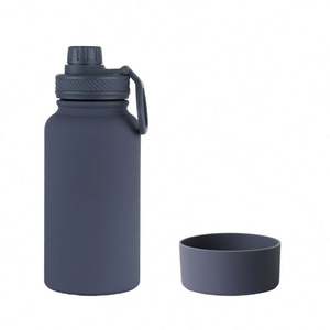 32OZ Mug Stainless Steel Insulated Water Bottle Stainless Steel Sports Water <b>Cup</b> Flask <b>With</b> 3 Lids Wide Mouth Travel <b>Thermal</b> Mug - Product Image 4