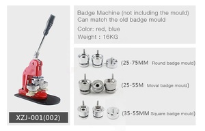 Chuyển Nhiệt Nút Huy Hiệu Máy Combo Thăng Hoa Máy - Product Image 3