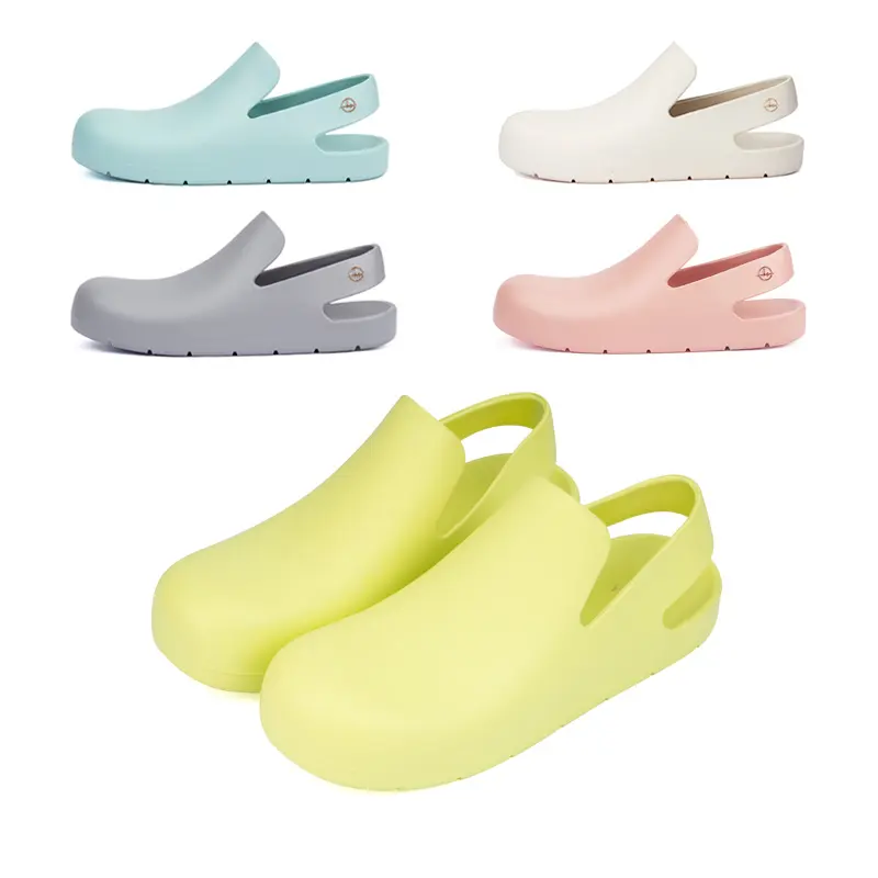 2022 Custom Logo Trendy Waterproof Women Anti Slip Slides Slippers Comfortable Color EVA Rain Clogs Shoes Women Other Sandals