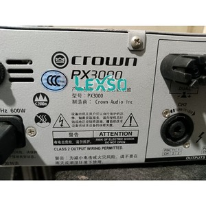 1 PCS CROWN MacroTech PX3000 Amplificateur de puissance 2 canaux d'occasion xgeqpt - Product Image 4