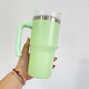 25PACK-USA Warehouse Vacuum Insulated Candy <b>Macaron</b> Colored Blank Sublimation Kids Student 20oz Tumbler With Handle - Product Image 3