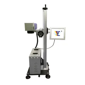 YL-103F CO2 Máquina de marcação a laser voadora para materiais macios como pedra pano madeira etc