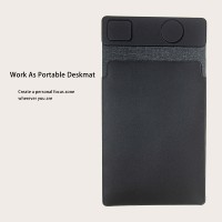 Sac Housse pour Ordinateur Portable en Cuir Simple 4-en-1 avec Chargeur Sans Fil, Étui pour Tablette Étanche et Taille Personnalisable – Vente en Gros