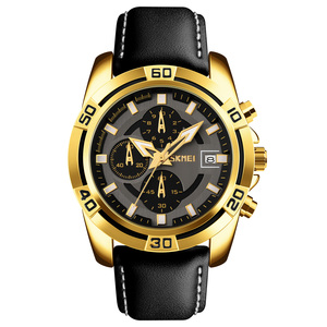 Skmei 9156 de alta gama relojes de homme 쿼츠 시계 손목 벨트 시계 및 지갑 세트 남성용 - Product Image 1