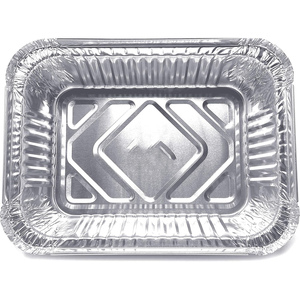 Barquette alimentaire jetable en aluminium de 600 ml, oblongue, 18x13x4 cm, avec couvercle en aluminium, barquettes d'emballage de qualité alimentaire - Product Image 3