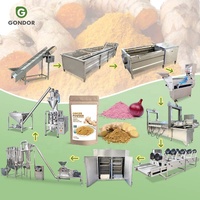 Chaîne de production continue de séchage de curcuma, gingembre, oignon et ail pour la fabrication de poudre, avec possibilité de marquage