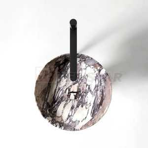 Newstar, натуральный камень Calacatta, фиолетовый, мраморный камень, раковина для мытья рук, отдельно стоящая раковина для ванной комнаты - Product Image 3