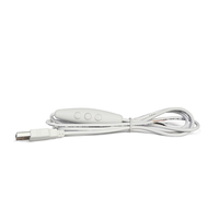 Vente en gros, câble Micro USB 5V, noir, câble USB, variateur pour veilleuses à LED