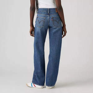 Vente en gros, jeans pour femmes, taille haute, décontractés, amples, style européen et américain, couleur claire, lavables, respirants, élégants, pour les trajets quotidiens - Product Image 2