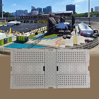 Dalles modulaires emboîtables robustes T-04 pour événements, protection de gazon pour scène extérieure, concerts et fêtes