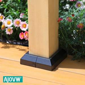 Cache-poteau de terrasse en aluminium pour balustrades de balcon, escaliers, terrasses et porches, cache-poteau de terrasse séparé - Product Image 4