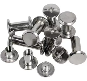 Floor drain sandals bags luggage <b>rivets</b> stainless steel flat-head male and female lock screws M4 - Product Image 1