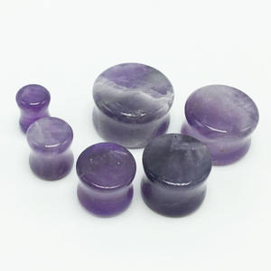 ต่างหูเจาะหูแบบทิ่ง HY รุ่นใหม่ล่าสุด ทำจากหินอเมทิสต์ ผลิตโดยผู้ผลิตโดยตรง - Product Image 5