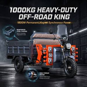 Tricycles électriques de fret Fengmade à <span class=keywords><strong>prix</strong></span> d'usine, personnalisables, 3 <span class=keywords><strong>roues</strong></span>, 1500W, 1800W, capacité de chargement de 1 tonne, <span class=keywords><strong>moto</strong></span>-tricycle électrique - Product Image 5