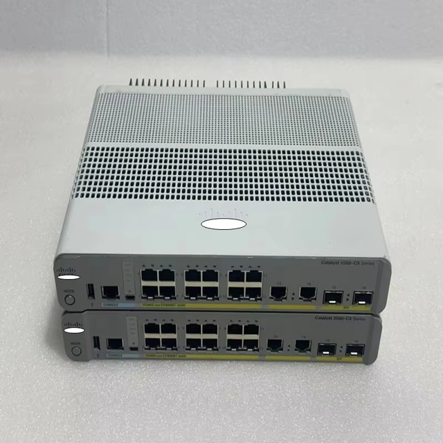 WS-C3560CX-12PC-S 12-Port Gigabit Ethernet Desktop Managed Compact SwitchNetwork Switches with 2 X 1G Copper Plus 2 X 1G SFP
