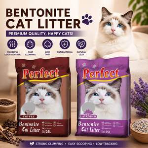 Litière pour chat en bentonite naturelle écologique à 99,9 %, sans poussière, agglomération rapide, contrôle des odeurs, litière pour chat en bentonite de sodium pour chats - Product Image 1
