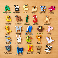 Juego de Bloques de Construcción del Alfabeto Animal de la A a la Z, 1151 Piezas, Juguetes Educativos de Letras para Niños, Bloques de Animales Creativos STEM para Niños