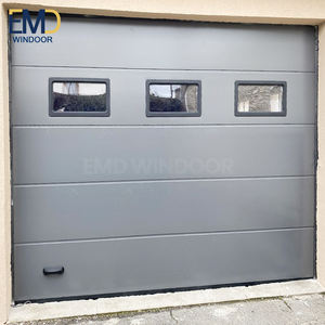 Portes de garage de luxe avec verre givré sans cadre pour patios - Product Image 3